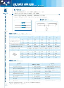 高精密金属膜电阻器re系列低温漂电阻价格 厂家 图片